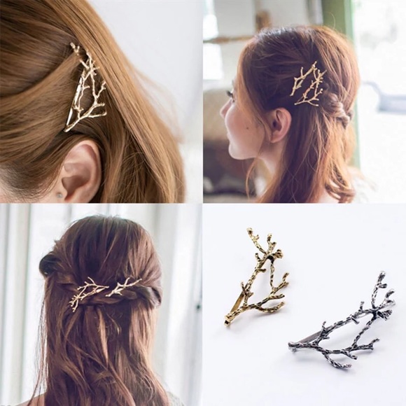 Simply Lotus Accessories - Silver Tree Branch Hair Pin